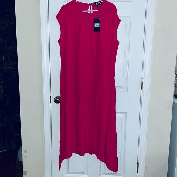 GSTQ Top Spin Dress in Pink Lux - Picture 2 of 9